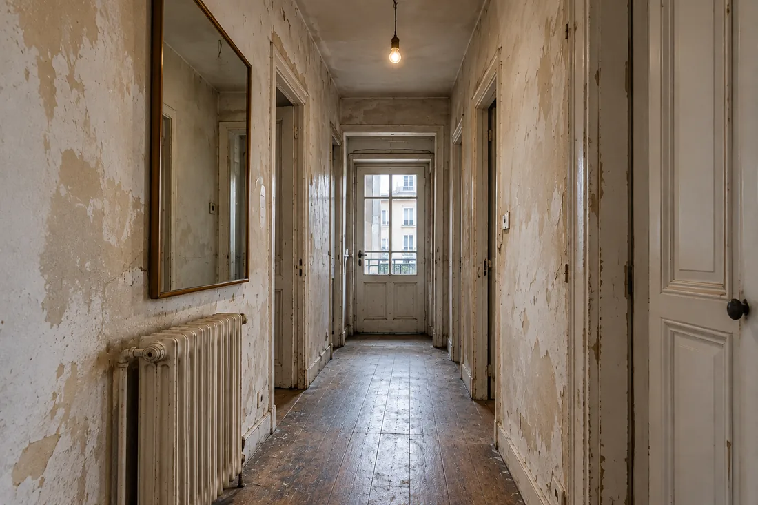 Couloir avant rénovation